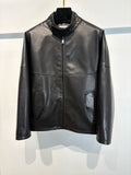 Falection FW26 bv Intrecciato leather blouson jacket