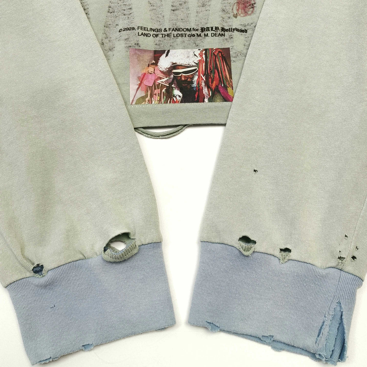 falection 26fw paly MSTR ME TONAL LS TEE Vintage textured jersey fabric Heavy vintage wash process sun faded detailing