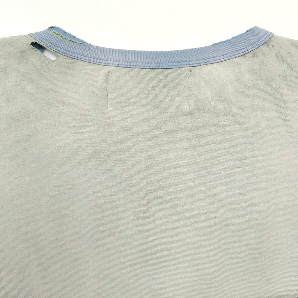 falection 26fw paly MSTR ME TONAL LS TEE Vintage textured jersey fabric Heavy vintage wash process sun faded detailing