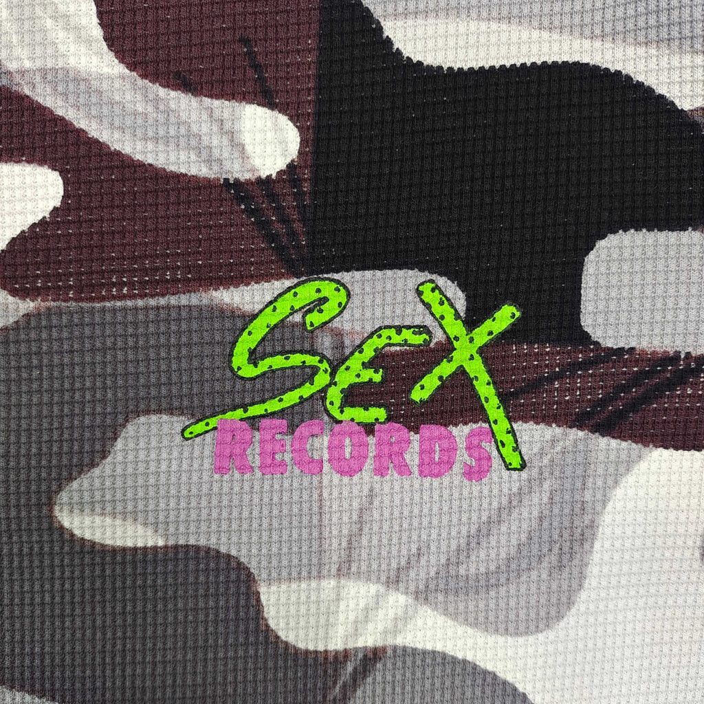 falection 26fw anti promo mattyboy Sex Records Thermal Long Sleeve T-Shirt Snow Camouflage