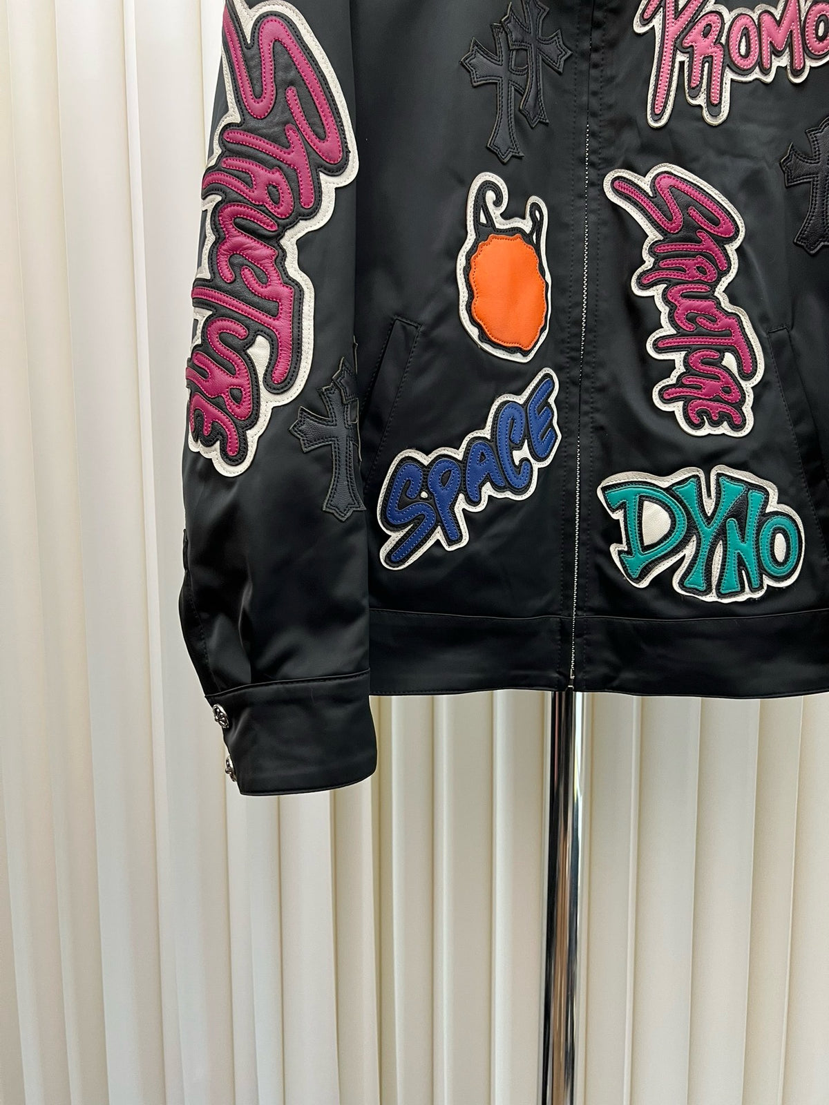 Falction Matty Boy Sex Records Patch Work Jacket
