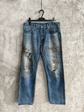 falection RO washed distressed jeans DRKSHDW Blue Temple Kurdt Jeans