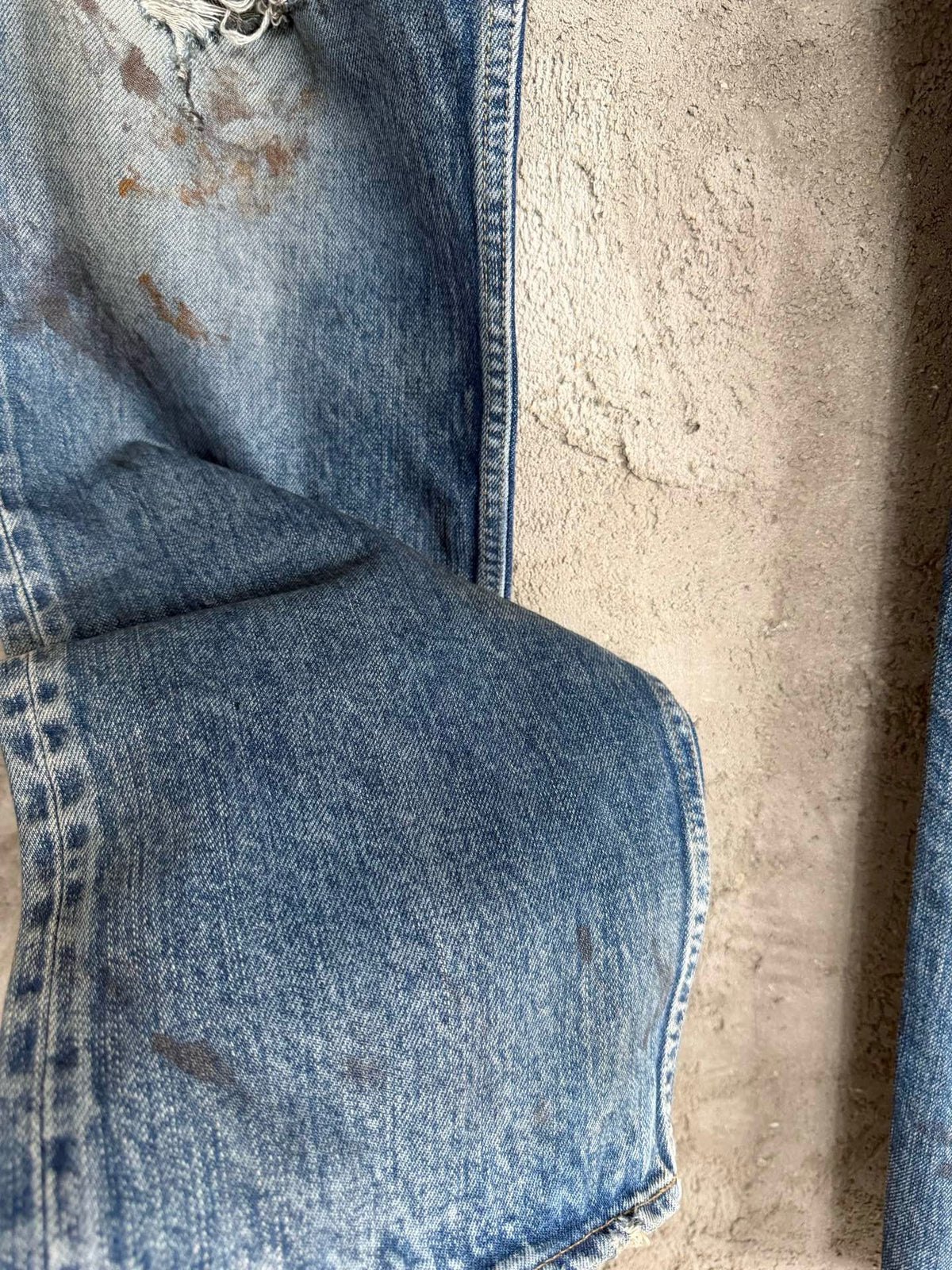 falection RO washed distressed jeans DRKSHDW Blue Temple Kurdt Jeans