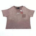 falection paly Men's Grey Core Logo T-Shirt Cotton with sun-faded wash and thoughtfully distressed
