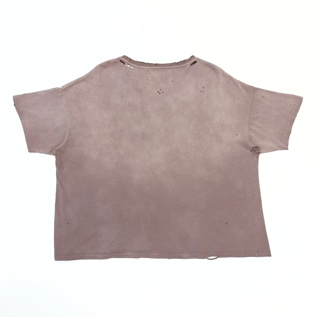 falection paly Men's Grey Core Logo T-Shirt Cotton with sun-faded wash and thoughtfully distressed