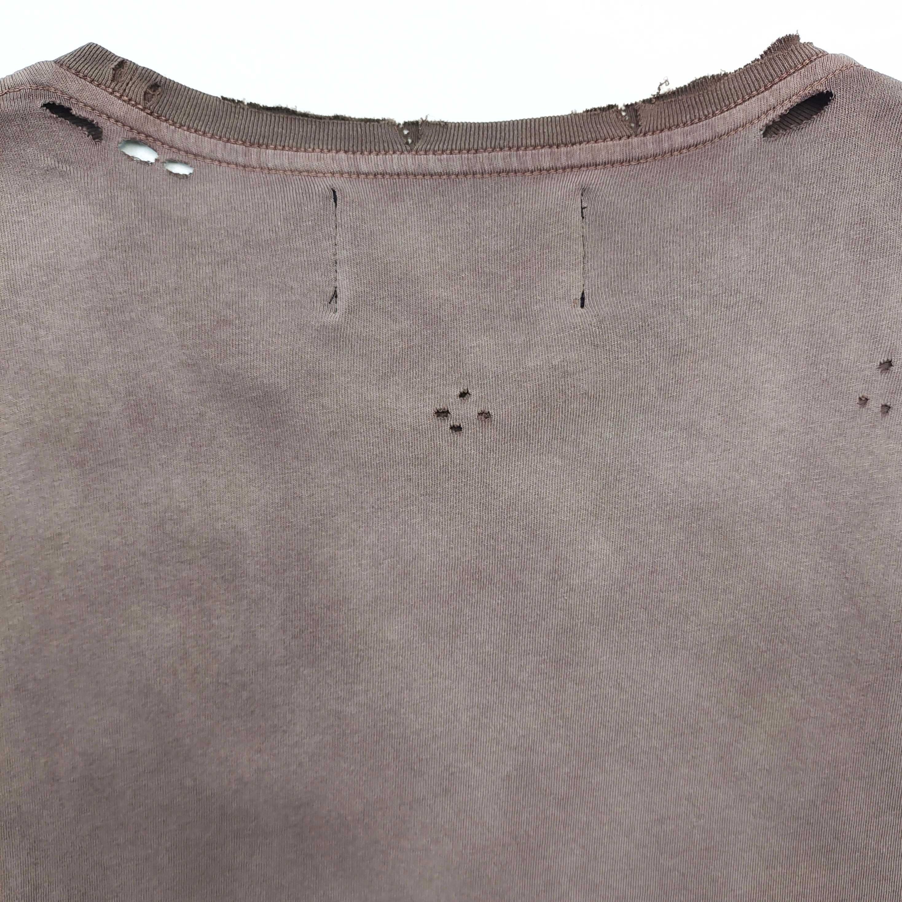 falection paly Men's Grey Core Logo T-Shirt Cotton with sun-faded wash and thoughtfully distressed