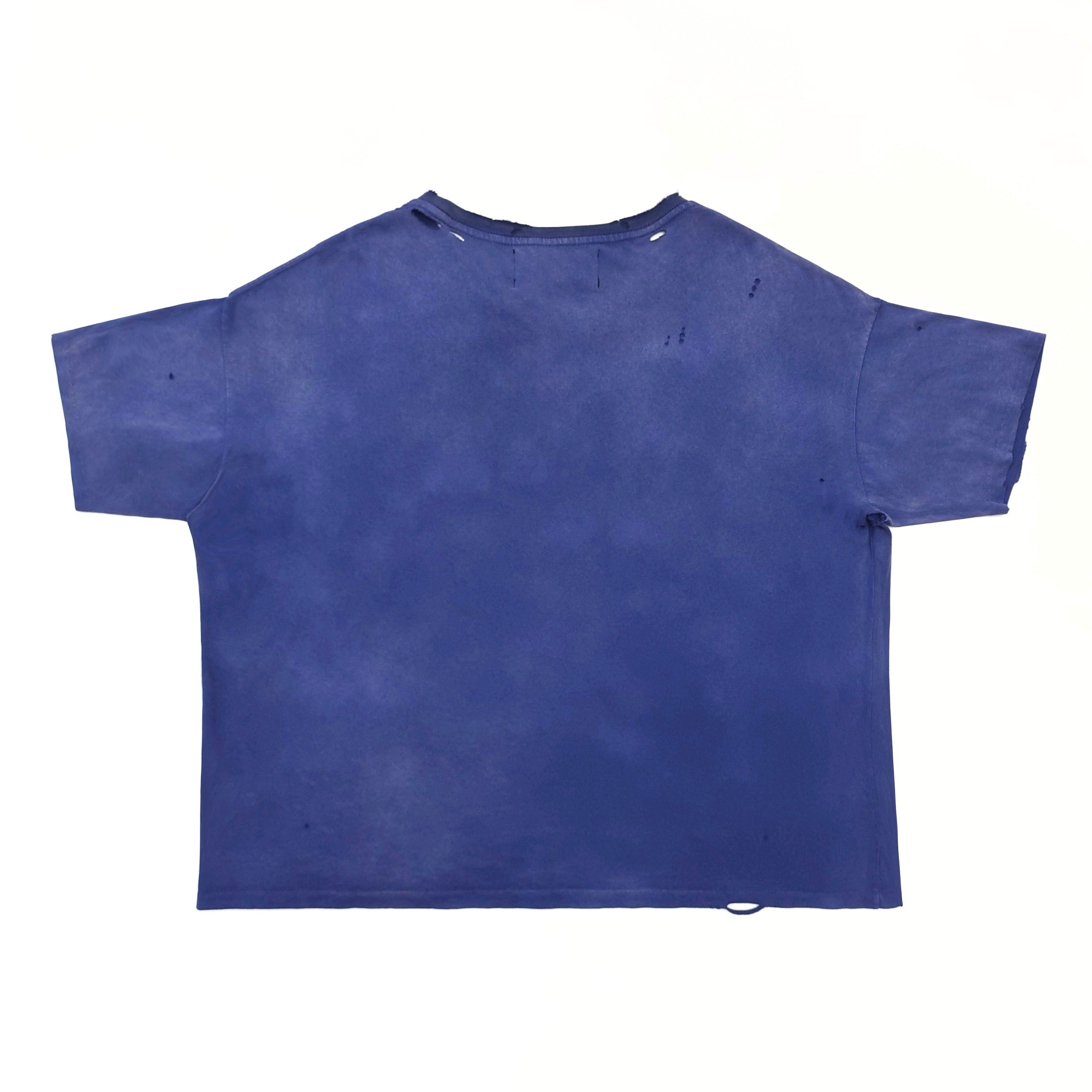 falection paly Men's Grey Core Logo T-Shirt Cotton with sun-faded wash and thoughtfully distressed