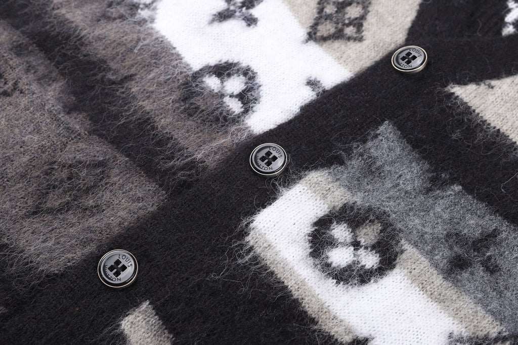 Falection FW26 Monogram Mohair Cardigan in 2 Colors