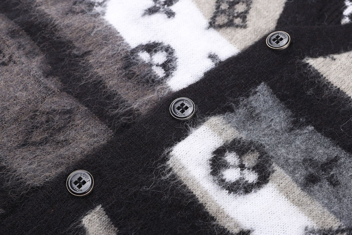 Falection FW26 Monogram Mohair Cardigan in 2 Colors