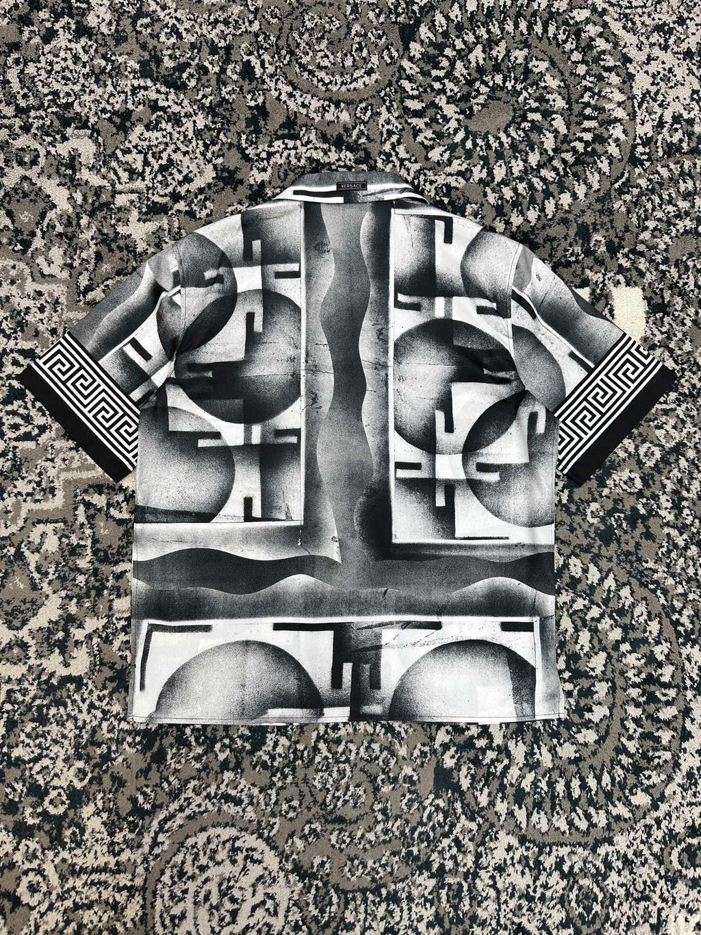 Falection FW26 Printed Crepe De Chine Silk Shirt