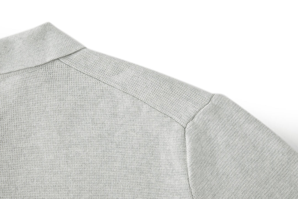 Falection FW26 Leather Logo Wool Zip Up Cardigan in 3 Colors