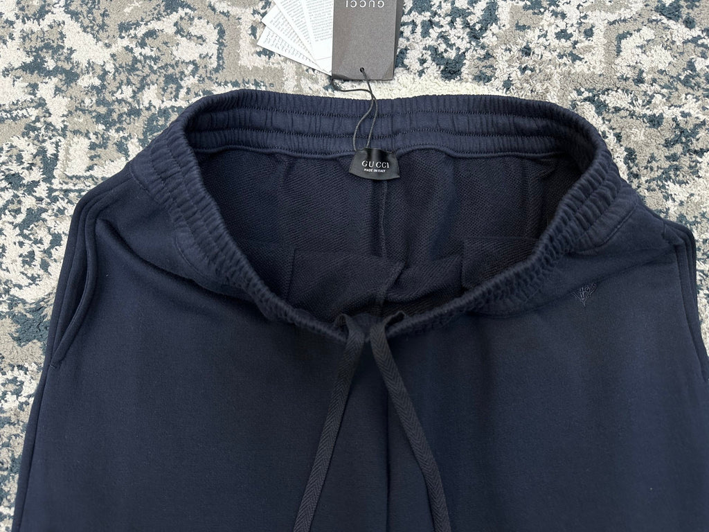 Falection FW26 Embroidered Sweatpants in Navy