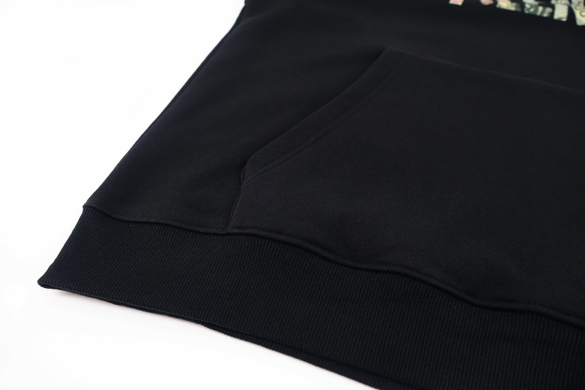 Falection FW26 Silver Tape Oversized Hoodie