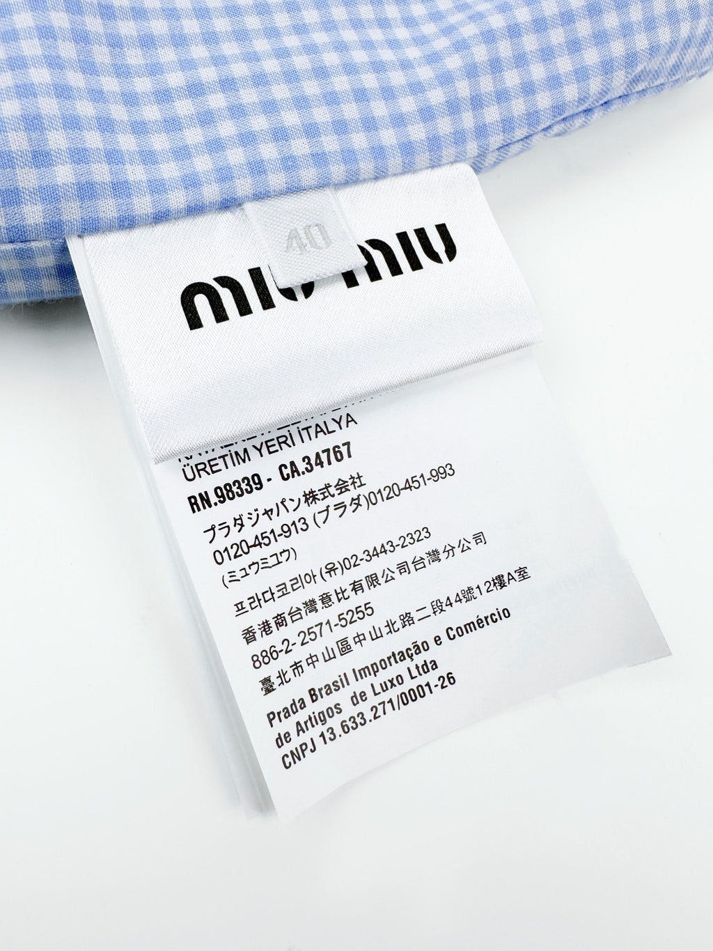 Falection FW26 Gingham Check Blouson