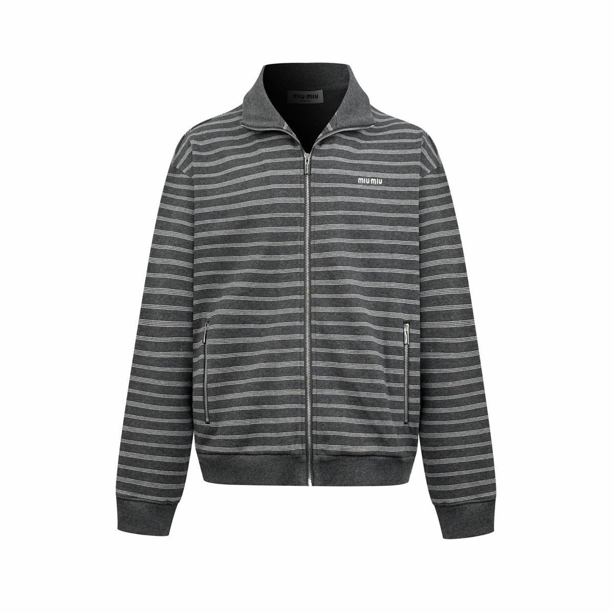 Falection FW26 Striped Cotton Fleece Jacket