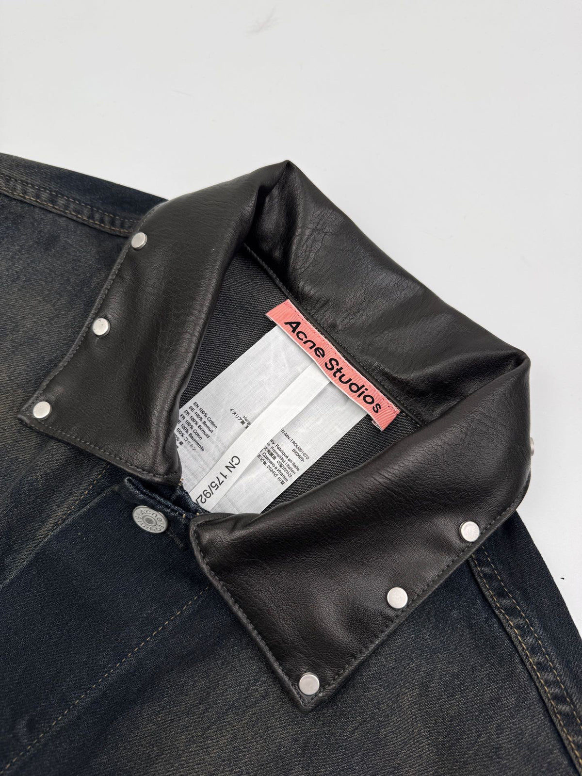 Falection FW26 Studded Washed Denim Jacket