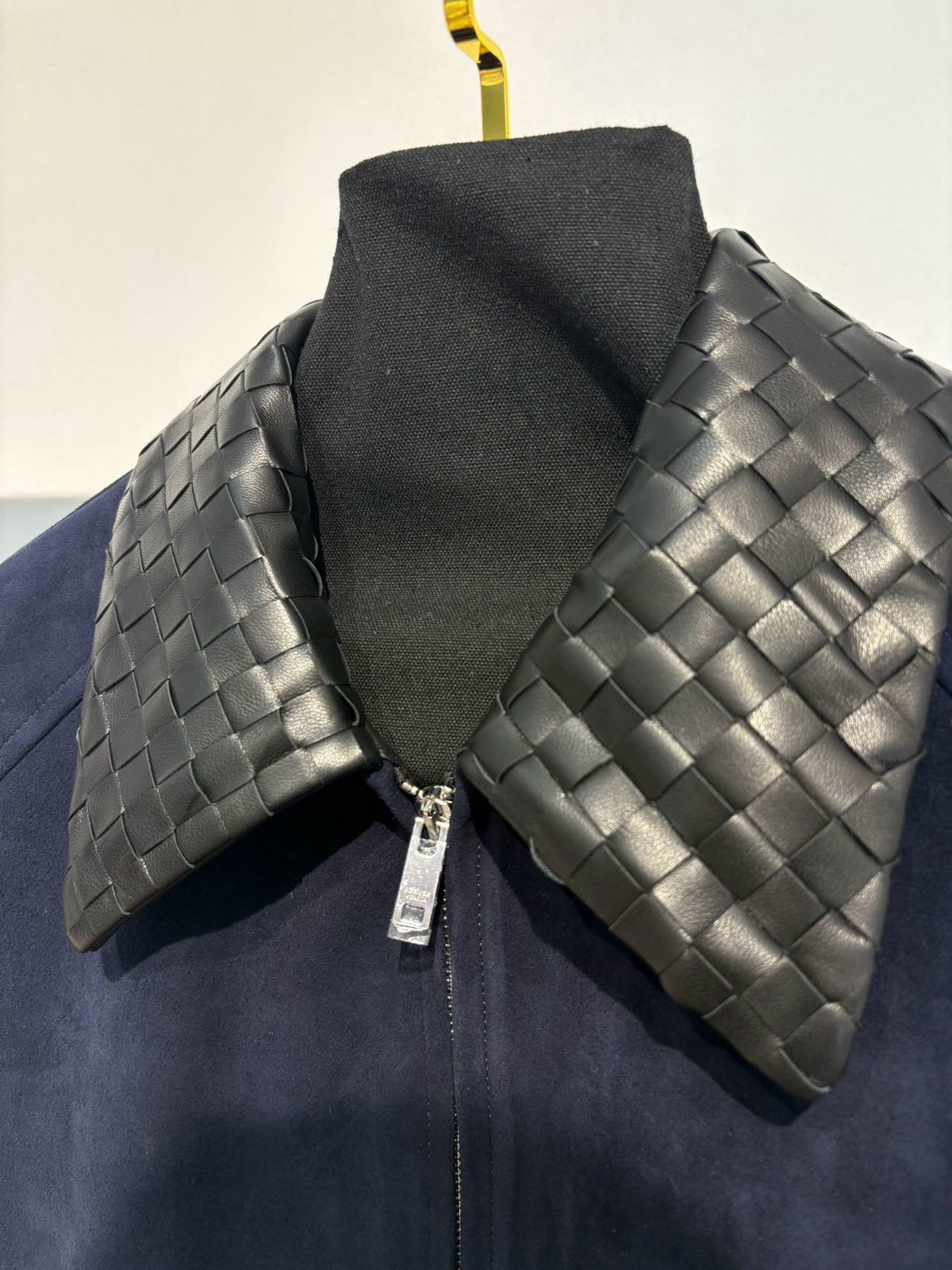 Falection FW26 Intrecciato Collar Cotton Twill Blouson