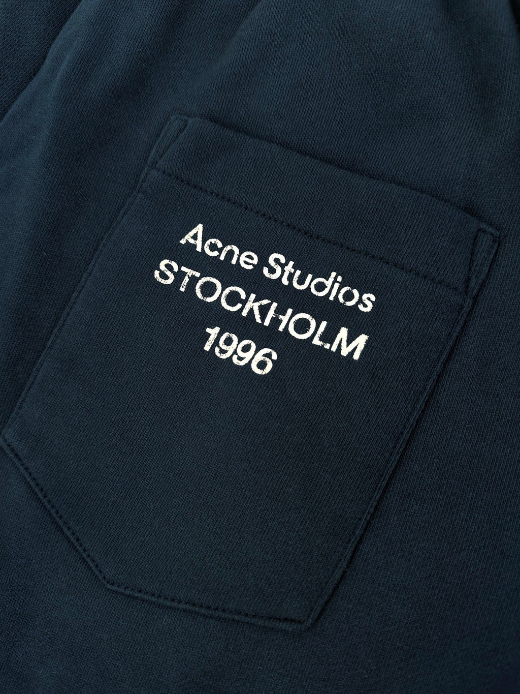 Falection ACNE FW26 Fleece Stamp Logo Pants