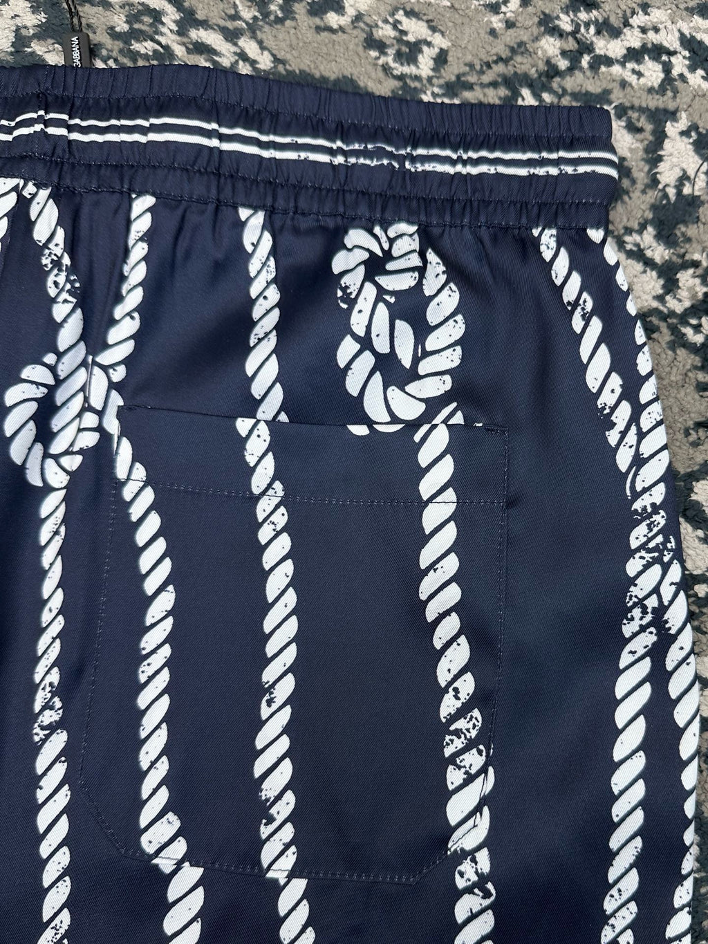 Falection FW26 Marina Print Silk Shorts