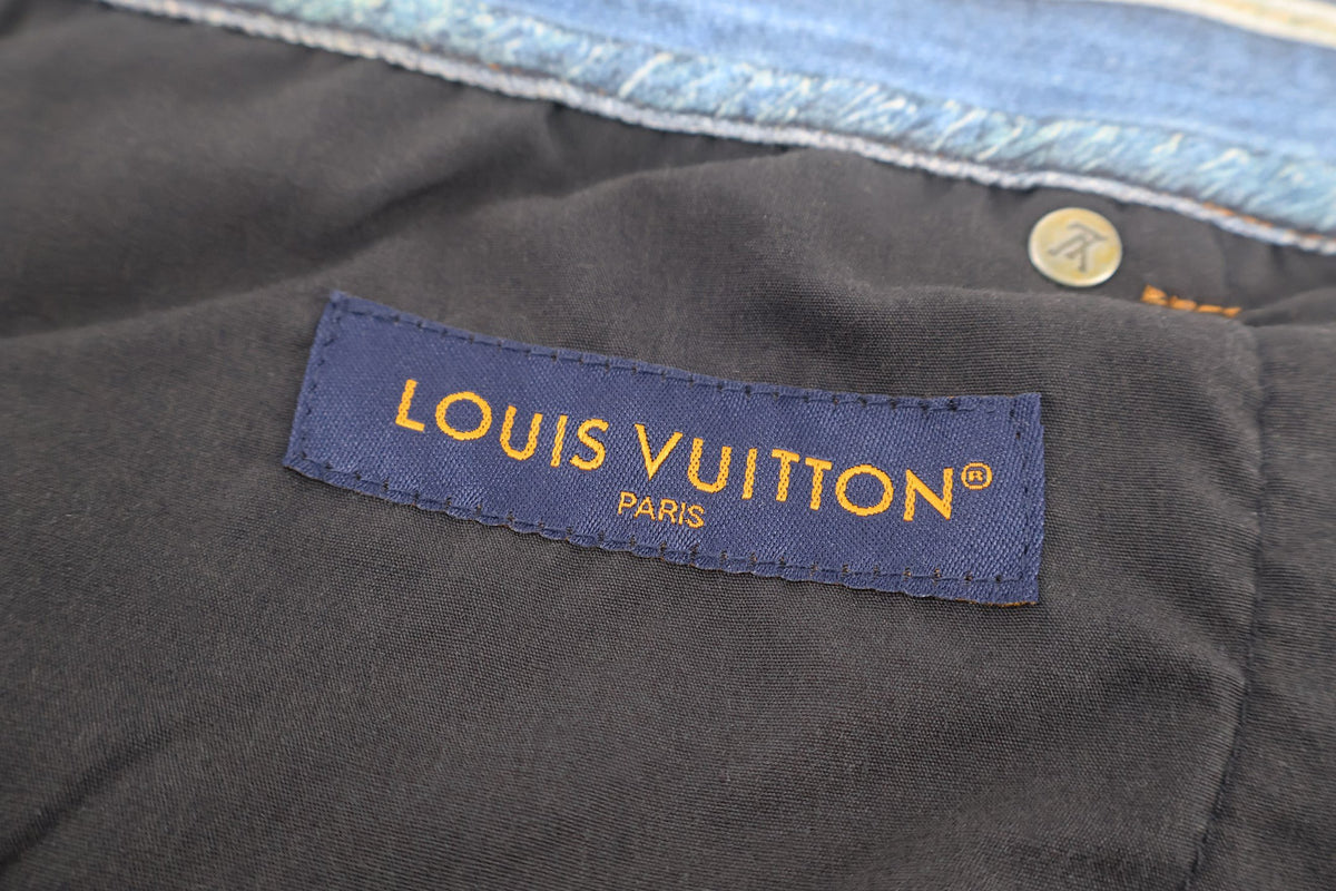 Falection SS27 Patchwork Monogram Denim Shorts