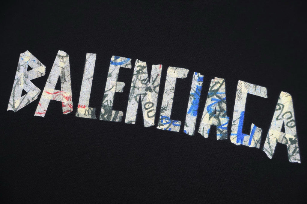 Falection FW26 Silver Tape Oversized Hoodie
