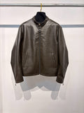 Falection FW26 Treated Bull Leather Jacket