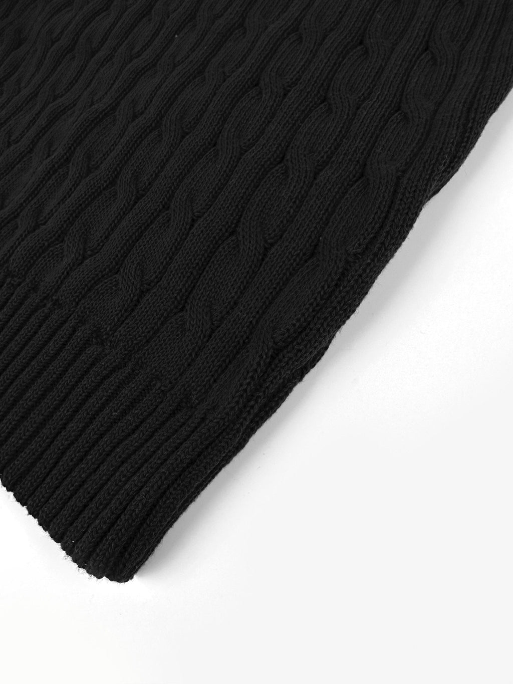 Falection FW26 Logo Embroidered Cable Knit Sweater in 2 Colors