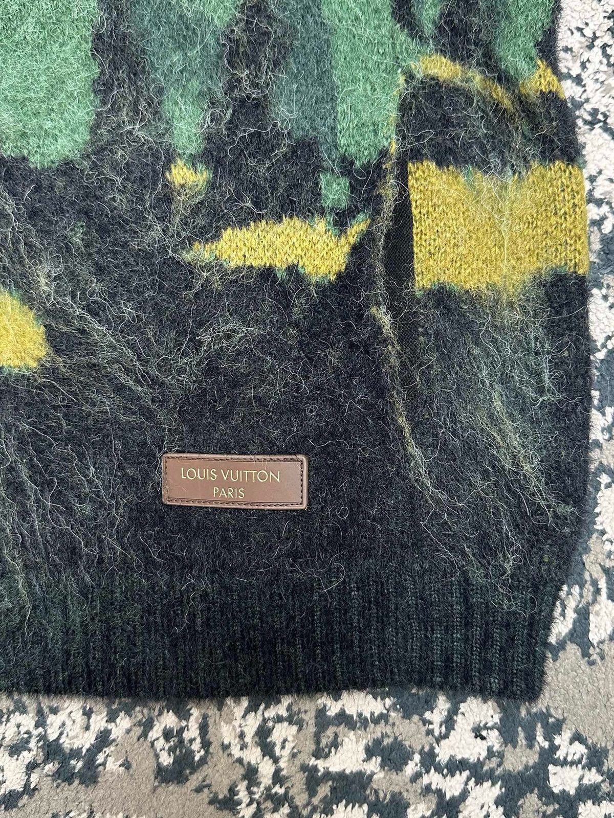 Falection FW26 Jacquard Zippered Turtleneck Cardigan