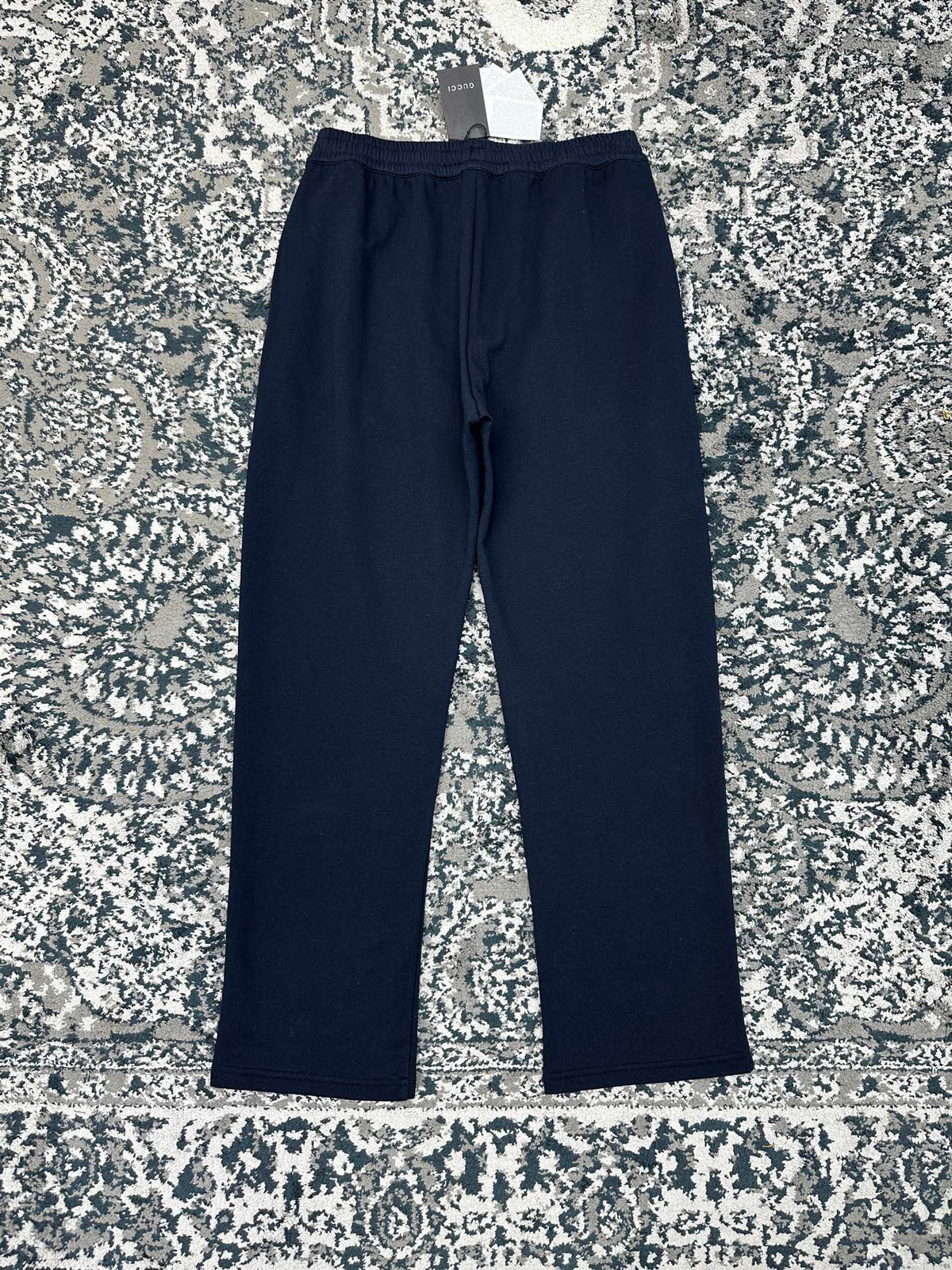 Falection FW26 Embroidered Sweatpants in Navy