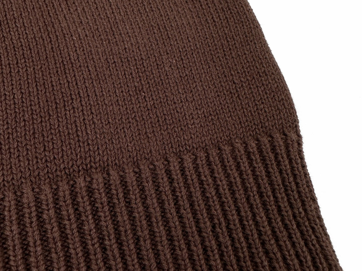 Falection FW26 Collared Cardigan in Brown
