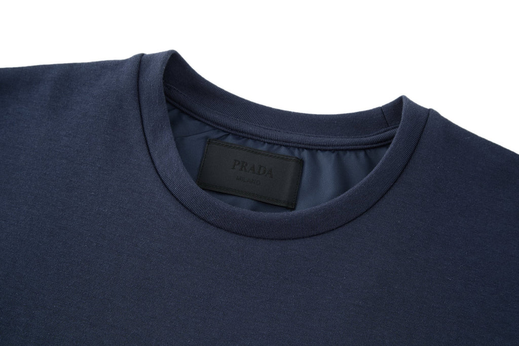Falection FW26 Technical Cotton Sweatshirt in Navy