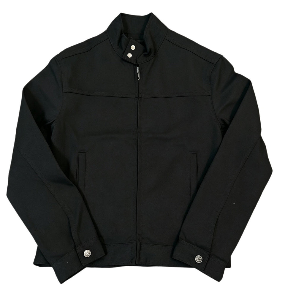 Falection FW26 Cotton Denim Jacket with Horsebit in Black