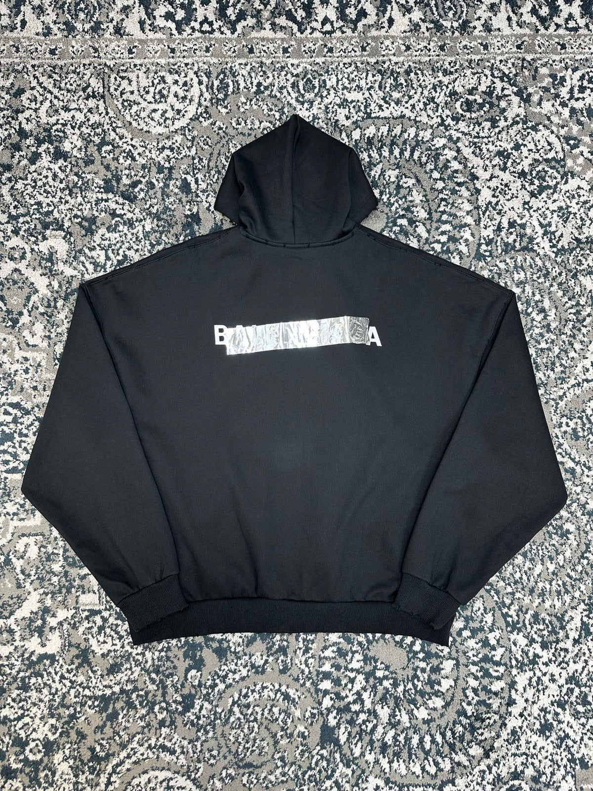Falection FW26 Masking Tape Oversized Zip Up Hoodie