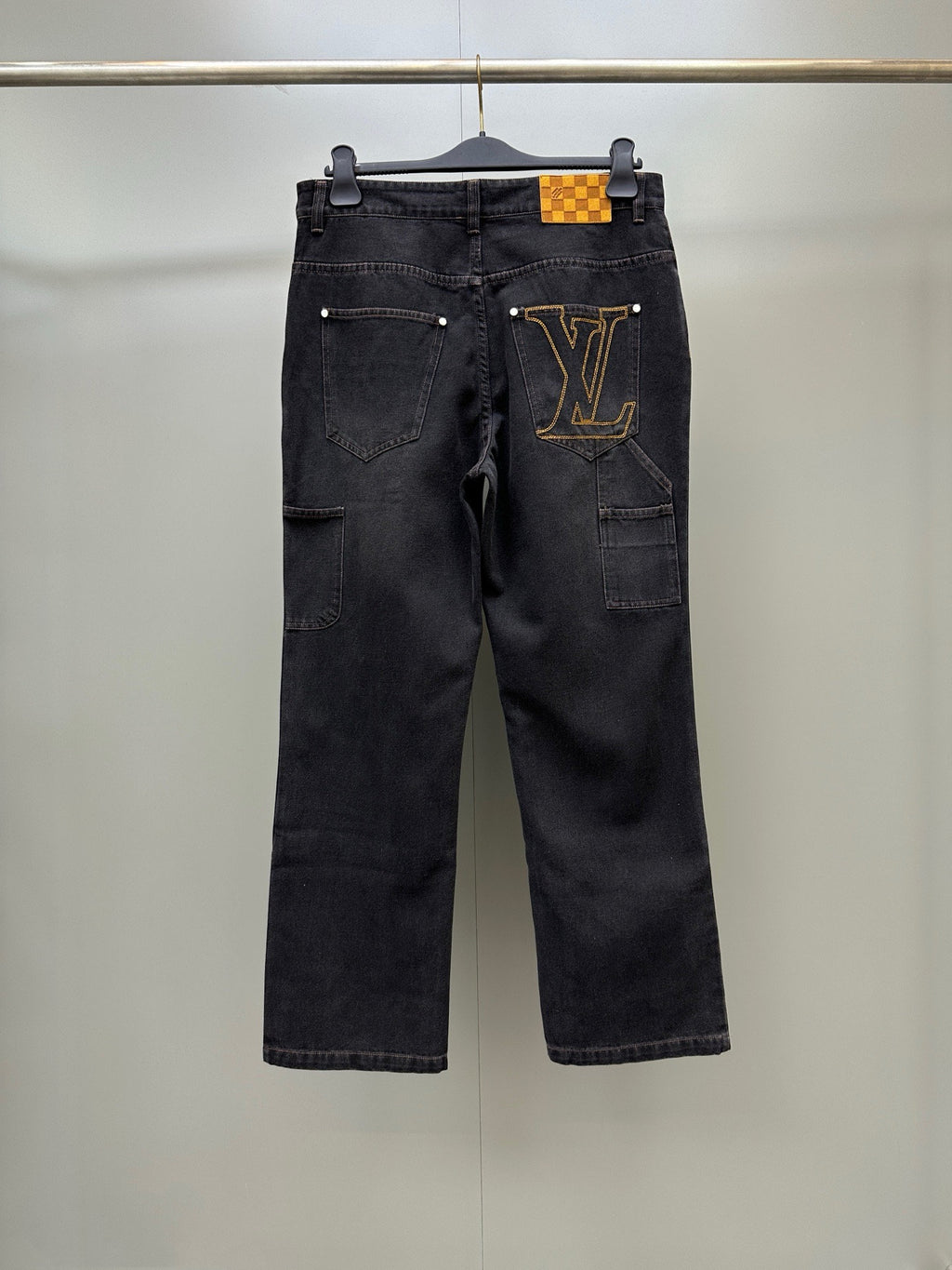 Falection FW26 Initial Stitched Denim Pants