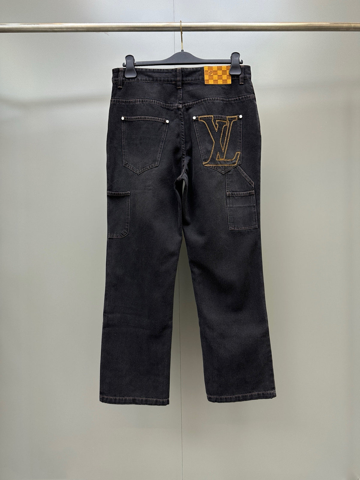 Falection FW26 Initial Stitched Denim Pants