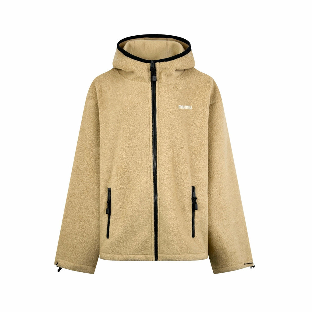 Falection FW26 Fleece Zip Hoodie Jacket in 2 Colors