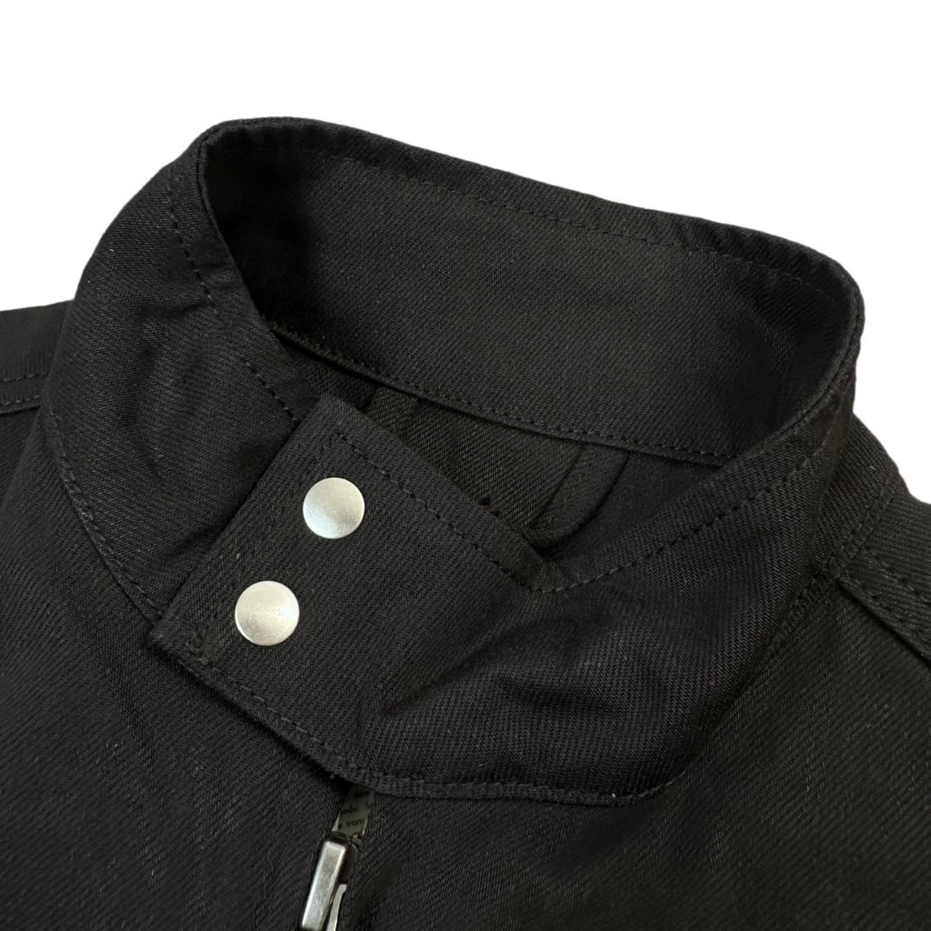 Falection FW26 Cotton Denim Jacket with Horsebit in Black