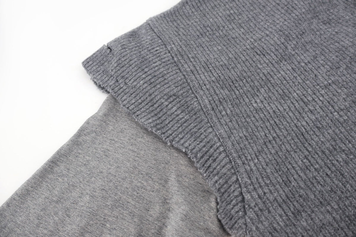 Falection FW26 Cut and Layer Wool and Cotton Sweater