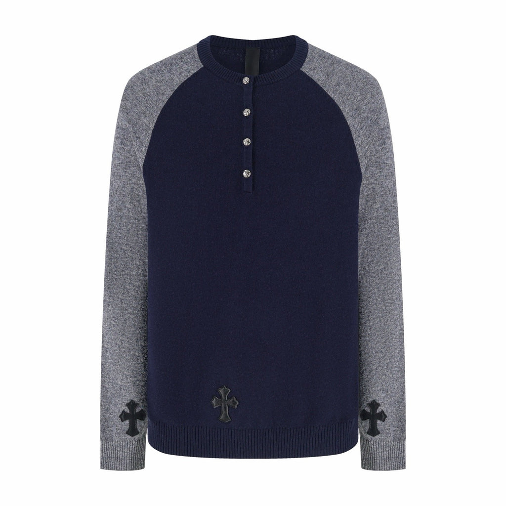 Falection CH FW26 Color Block Raglan Henley