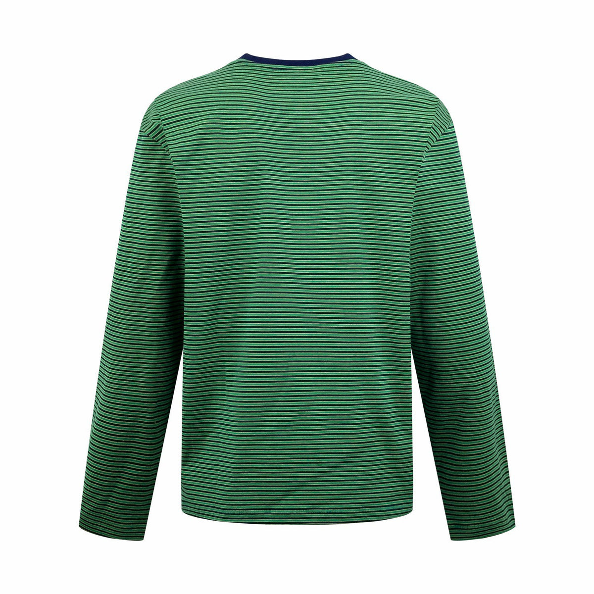 Falection FW26 Striped Jersey Tee in Navy/Green