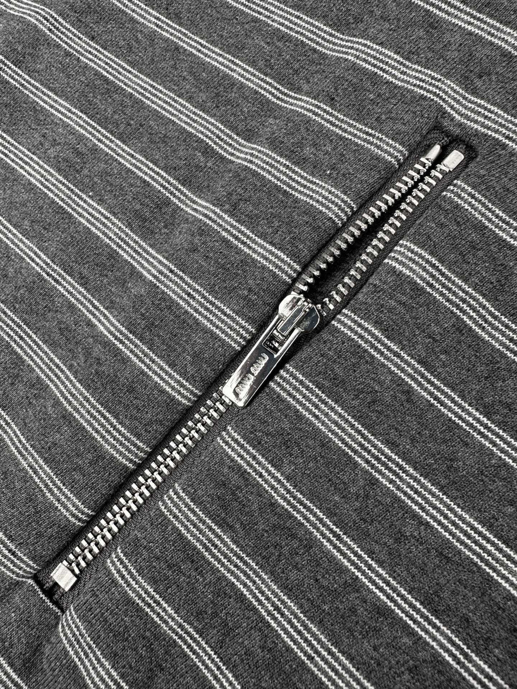 Falection FW26 Striped Cotton Fleece Jacket