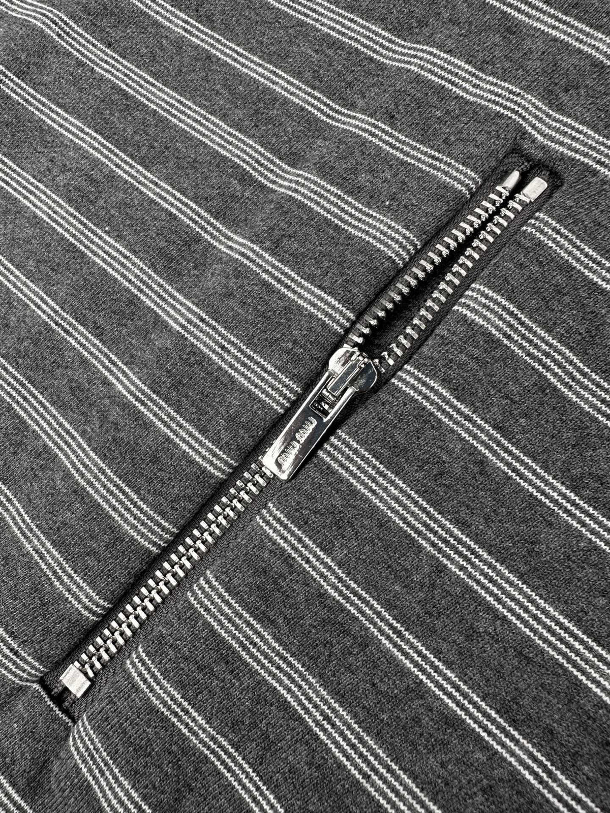 Falection FW26 Striped Cotton Fleece Jacket