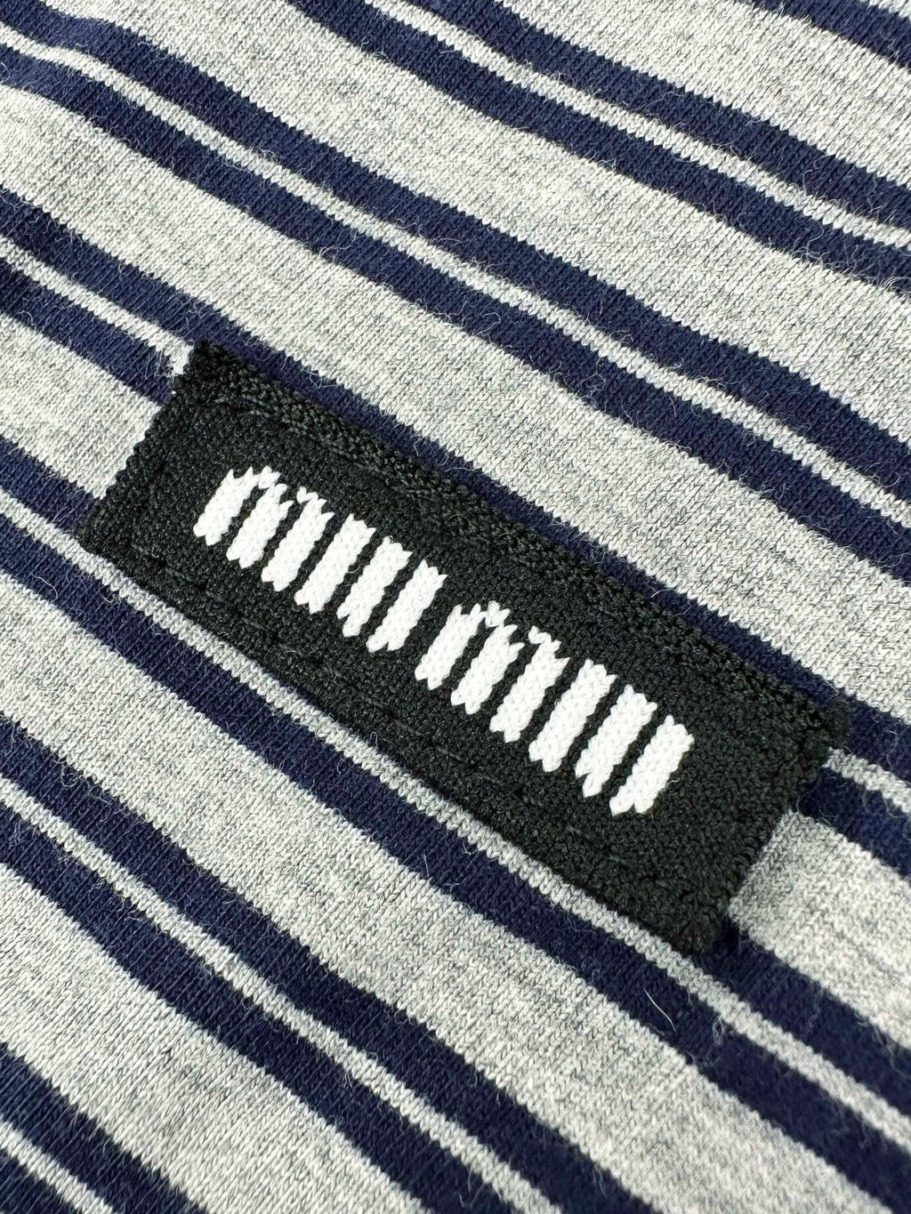 Falection FW26 Grey+Blue Striped Jersey Tee