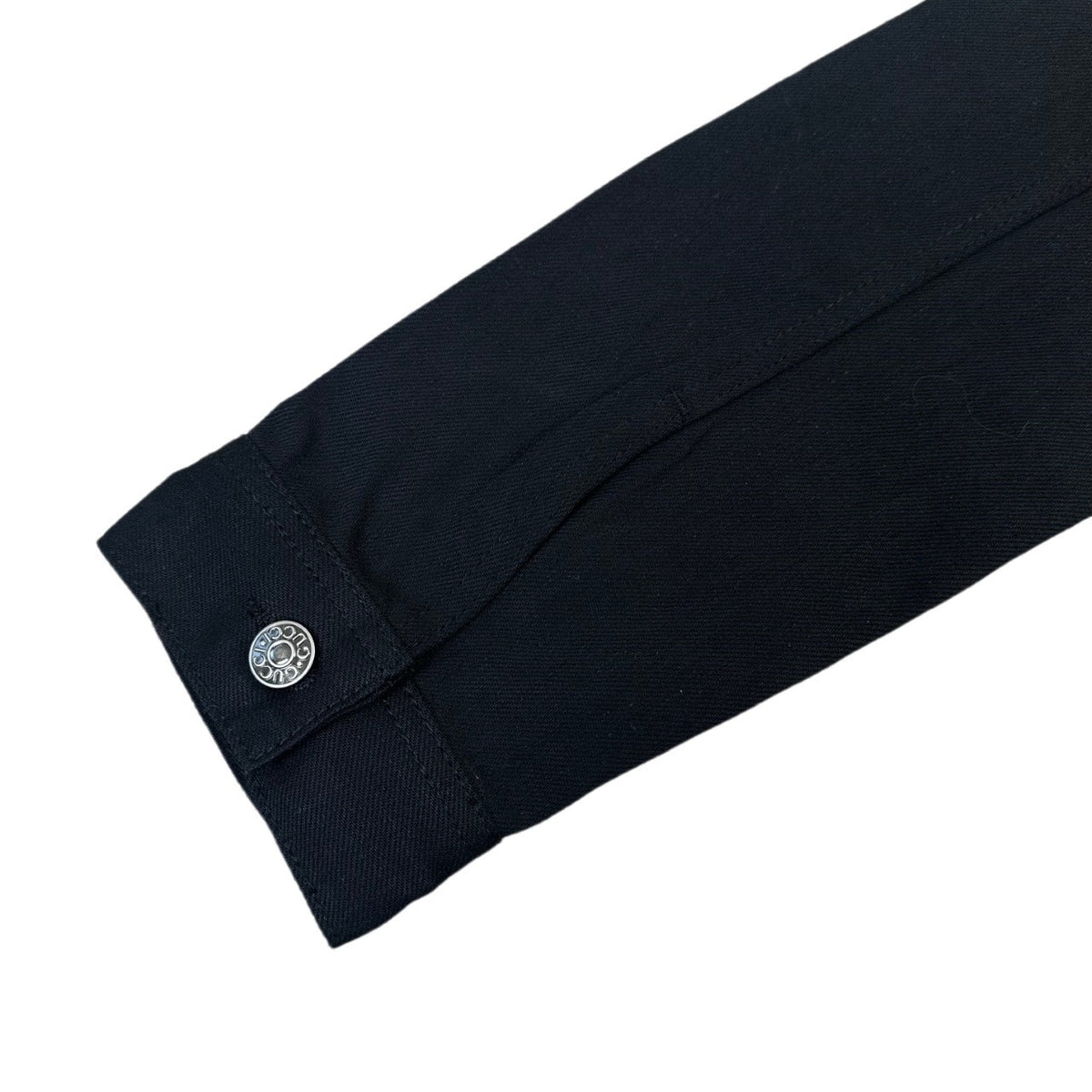 Falection FW26 Cotton Denim Jacket with Horsebit in Black