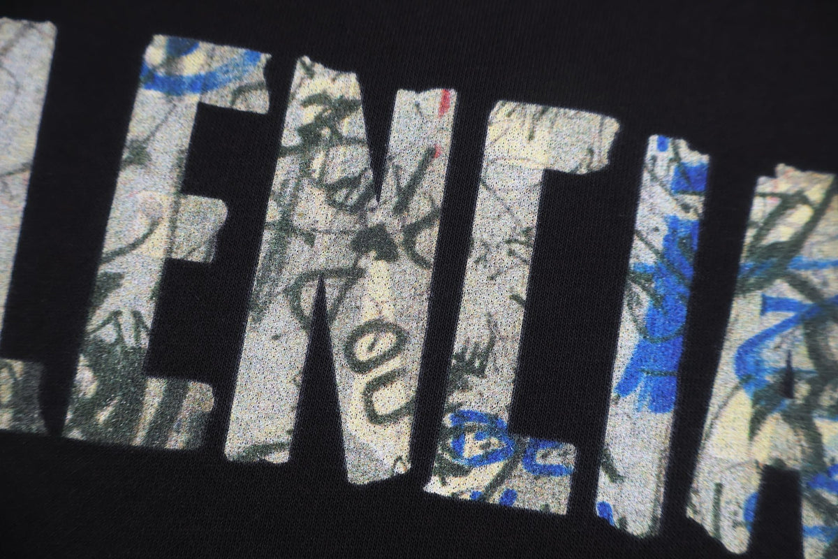 Falection FW26 Silver Tape Oversized Hoodie
