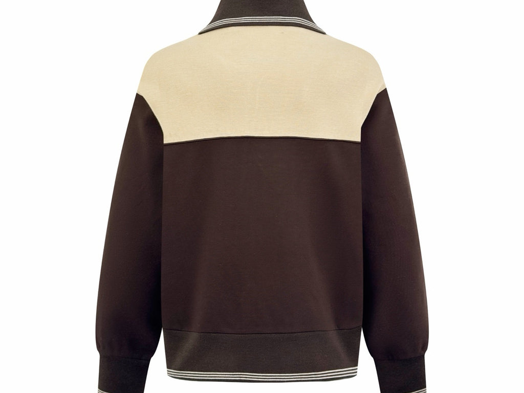 Falection FW26 Colorblock Zipper Sweatshirt