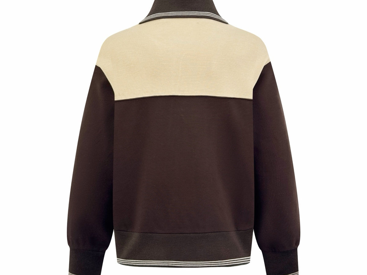 Falection FW26 Colorblock Zipper Sweatshirt