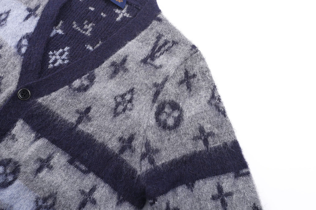 Falection FW26 Monogram Mohair Cardigan in 2 Colors