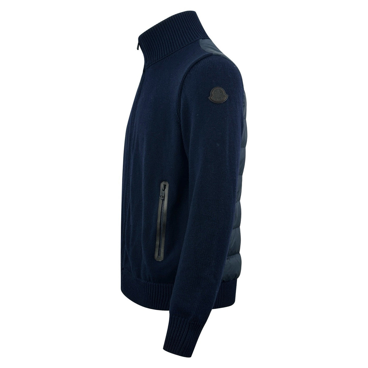 Falection FW26 Regular Fit Down Padded Wool Cardigan