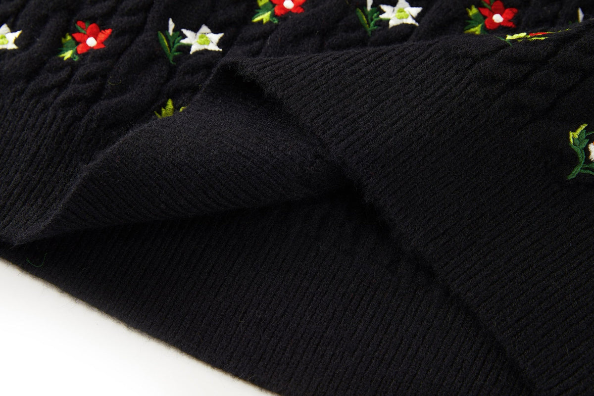 Falection FW26 floral Embroidered Sweater